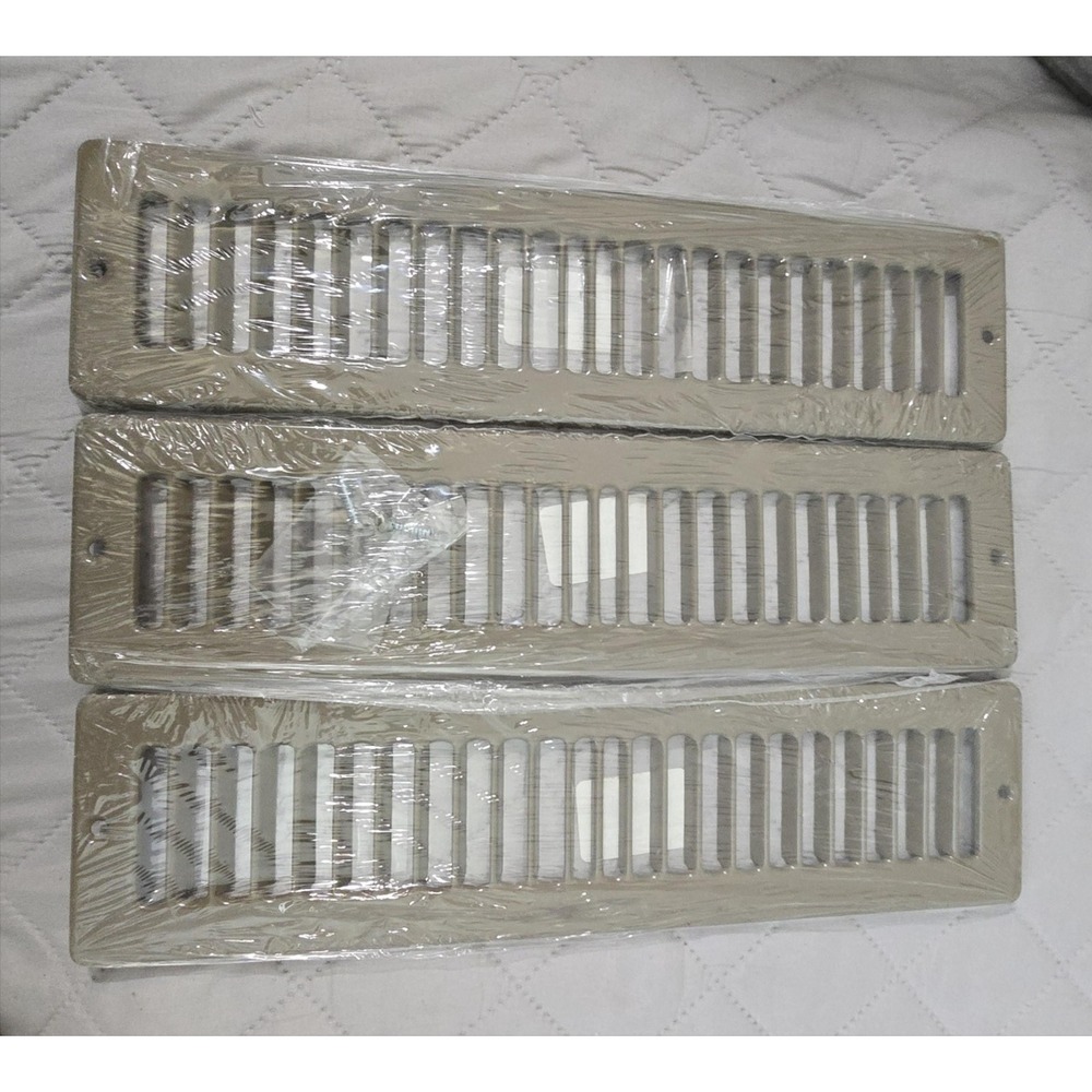 NOS Hart Cooley 420 Series Floor Registers 12 x 2 Gray Steel HVAC Vent Covers‎